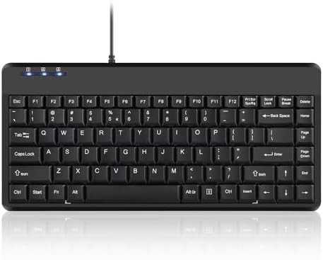 Black wired usb mini keyboard