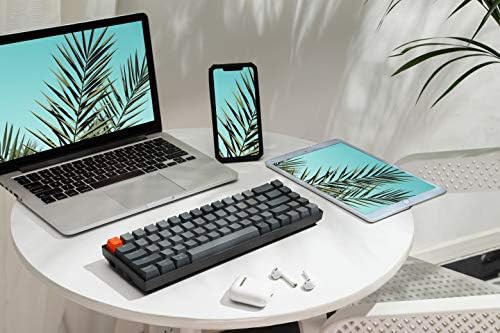 Compact 65 percent wireless blue switch keyboard — photo 5