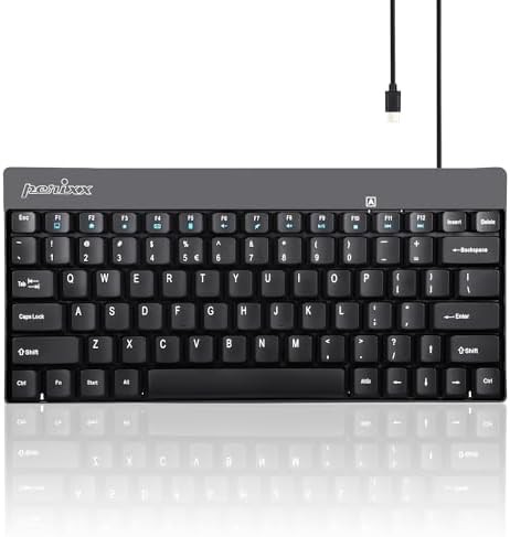 Wired mini keyboard with USB-C connector