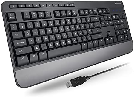 X9 wired ergonomic keyboard with wrist rest