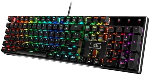 Full size aluminum wired gaming keyboard