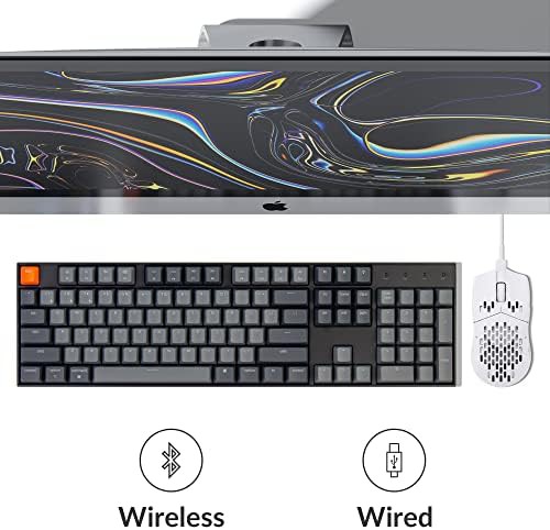 full size wireless keyboard with red switches — photo 3