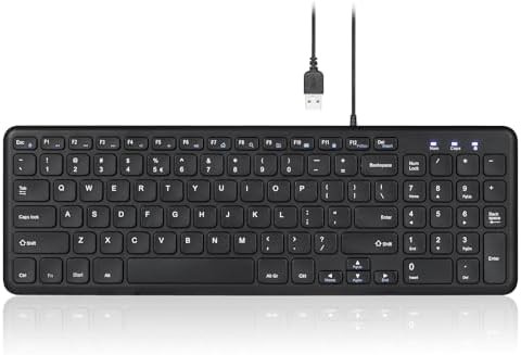 Wired silent scissor switch compact keyboard