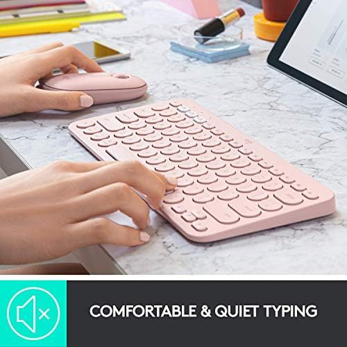 Logitech K380 multi-device wireless keyboard rose — photo 3