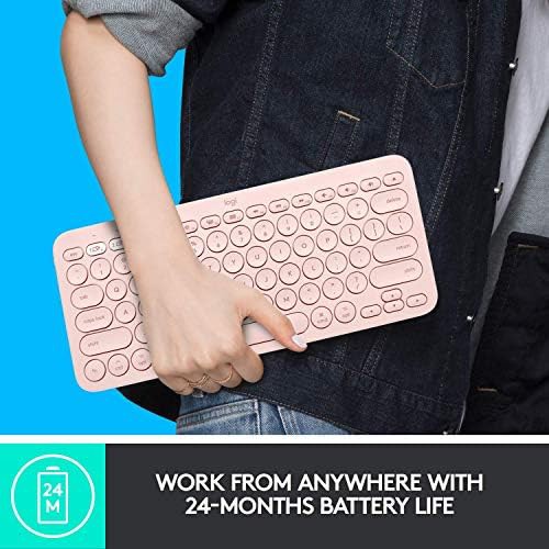 Logitech K380 multi-device wireless keyboard rose — photo 5