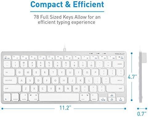 Macally USB-C mini keyboard and wired mouse bundle — photo 3