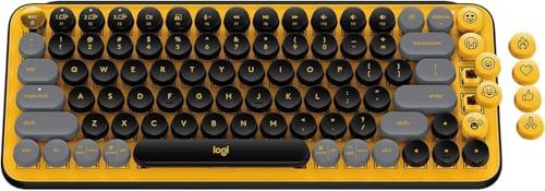 Blast yellow compact mechanical wireless keyboard