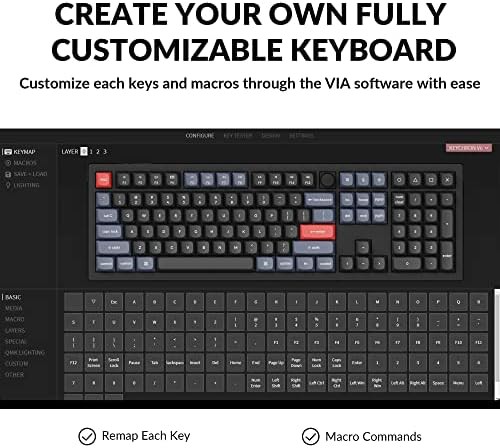 Black wired full size keyboard with knob — photo 3