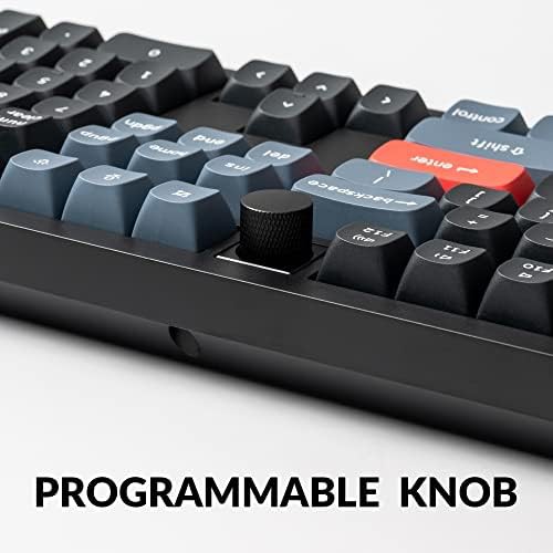 Black wired full size keyboard with knob — photo 4