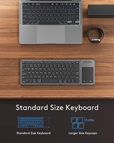 Samsers foldable keyboard with larger touchpad in grey — photo 4