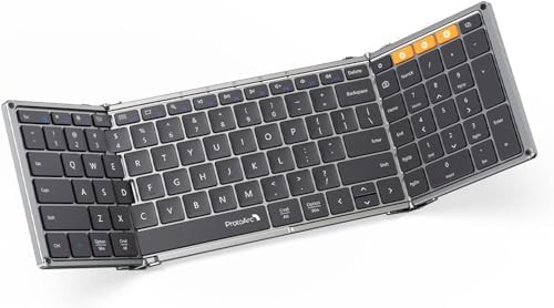Space gray full size folding travel keyboard