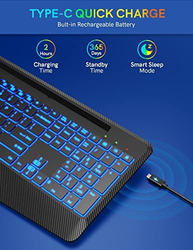 Black wireless ergonomic full size keyboard — photo 4