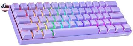 Lavender linear rgb sixty percent keyboard