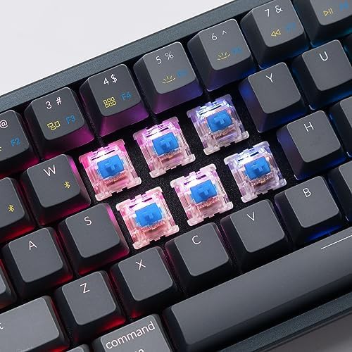 compact 65 percent wireless rgb blue switch keyboard — photo 5