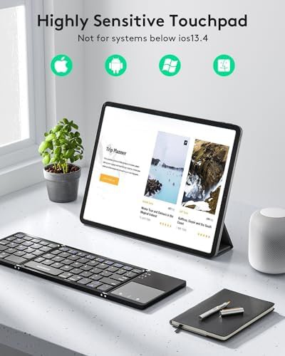 Ultra slim compact foldable touchpad keyboard — photo 3