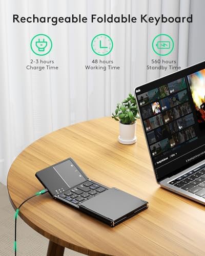 Ultra slim compact foldable touchpad keyboard — photo 4