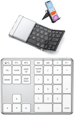 iClever folding Bluetooth keyboard with stand holder