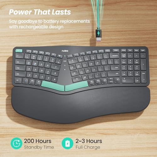 Wireless split ergonomic keyboard model RT05B — photo 3
