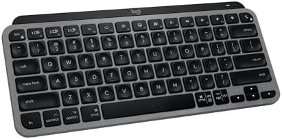 Space grey minimalist wireless mac keyboard