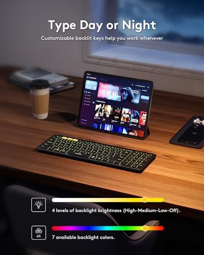 Samsers foldable wireless backlit keyboard with numeric keypad — photo 3