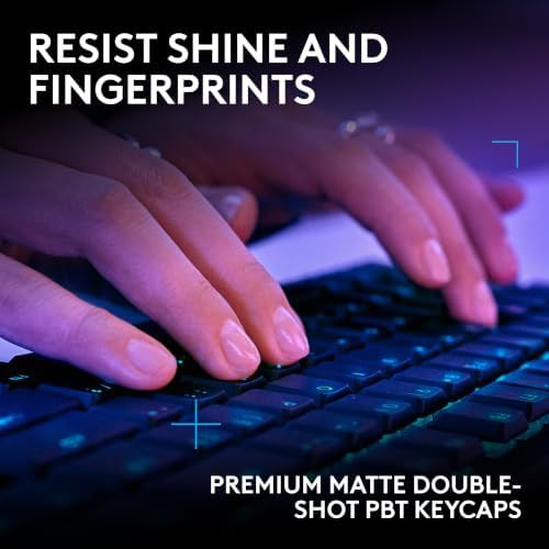Black linear lightspeed wireless gaming keyboard — photo 5