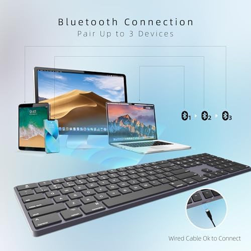 Space gray aluminum wireless low profile keyboard — photo 4