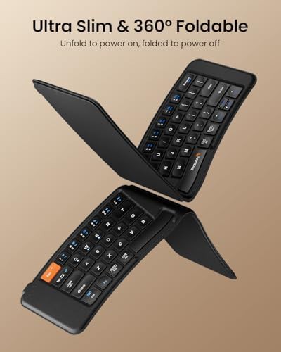 Ergonomic bluetooth foldable keyboard for tablet — photo 4