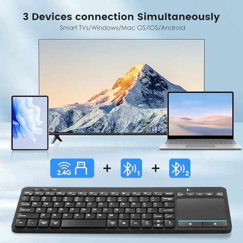 Wireless Bluetooth keyboard with integrated touchpad — photo 4