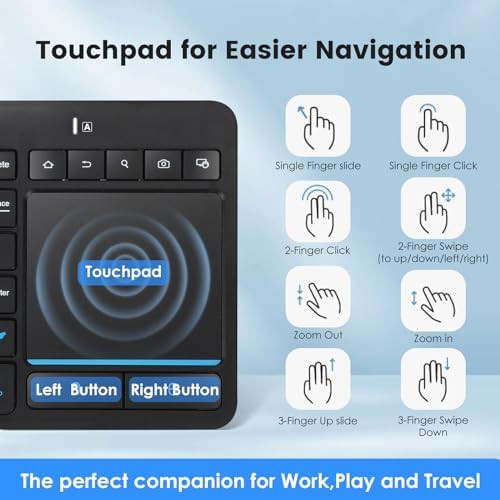 Wireless Bluetooth keyboard with integrated touchpad — photo 5