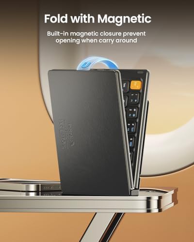 Black compact foldable keyboard for mobile devices — photo 3