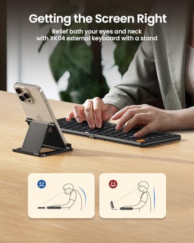 Black compact foldable keyboard for mobile devices — photo 5