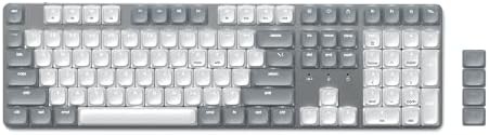 Aluminum mechanical keyboard with brown switches