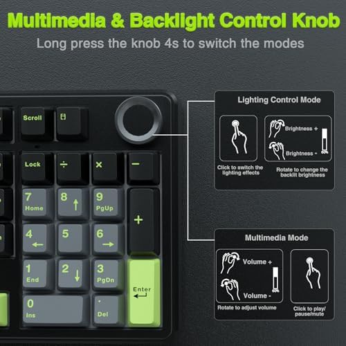 Compact pro wireless keyboard with control knob — photo 5