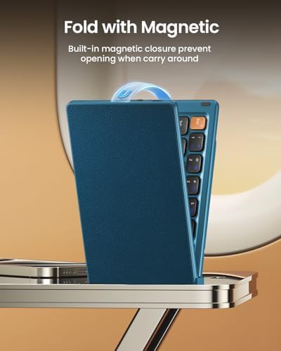 Blue compact bluetooth keyboard for tablets — photo 3