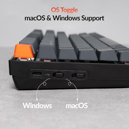 Silent red switch wireless TKL keyboard — photo 3