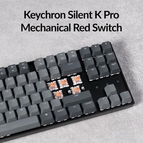 Silent red switch wireless TKL keyboard — photo 4