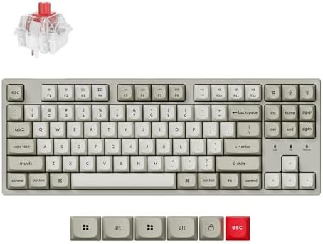 Tenkeyless wired red switch RGB keyboard