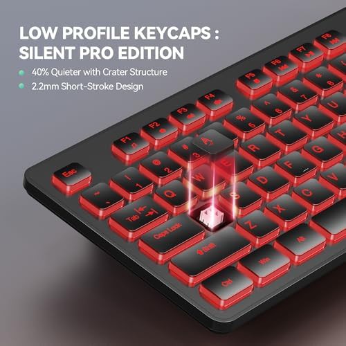 Wired silent keyboard with RGB backlighting — photo 3