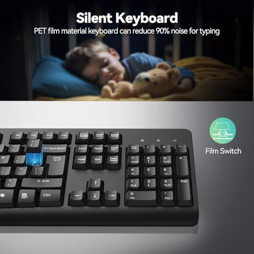 Silent full size wireless keyboard with numpad — photo 4