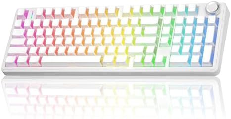 Silent pro wireless keyboard in white