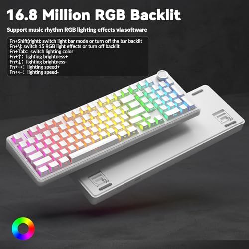 Silent pro wireless keyboard in white — photo 4