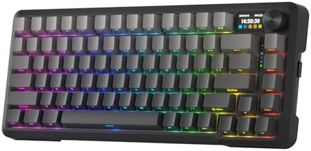 Wireless gasket keyboard with TFT screen