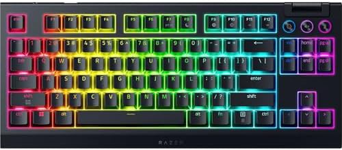 Wireless tenkeyless keyboard with orange switches