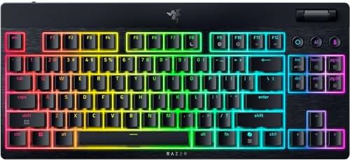 Wireless low profile tenkeyless with orange switches