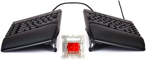 Split ergonomic RGB mechanical keyboard