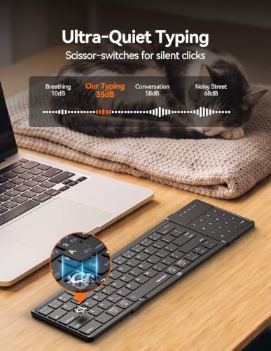 Foldable travel keyboard with integrated touchpad — photo 4