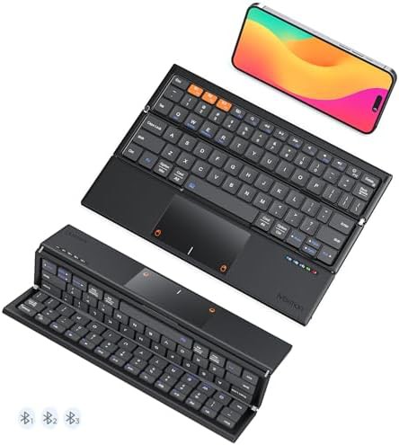 Foldable Bluetooth keyboard for iPad and PC