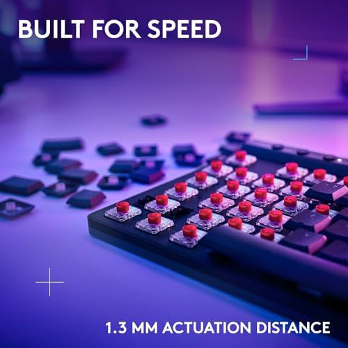 Black wired low profile mechanical gaming keyboard — photo 4