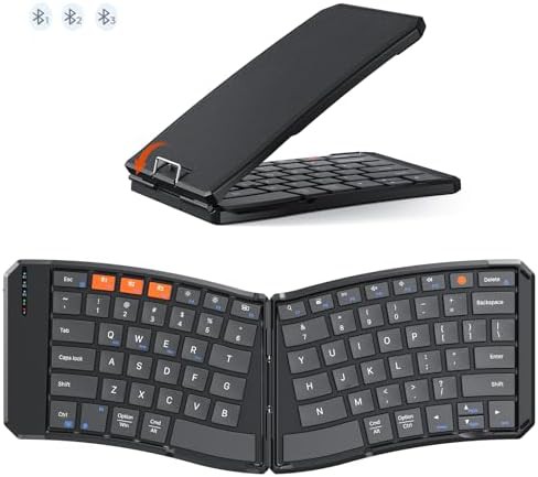Foldable ergonomic Bluetooth keyboard with split design