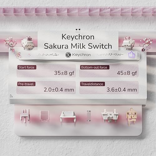pink wireless mechanical keyboard with control knob — photo 4